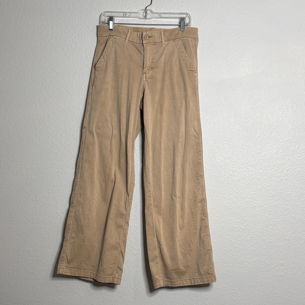 American Eagle Outfitters Women’s Tan Wide Leg Skater Pants size 6